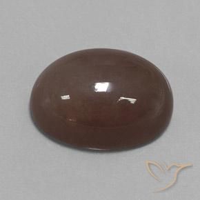 20.93 ct Brown Moonstone Stone, Natural Moonstone in Oval Cabochon Shape for Sale