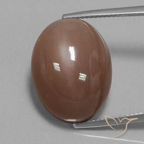 22.75ct Natural Medium Brown Moonstone, Oval, Opaque