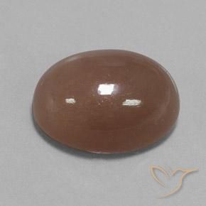 22.75 ct Brown Moonstone Stone, Natural Moonstone in Oval Cabochon Shape for Sale