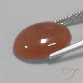 Moonstone Gemstone in 20.3 x 14.3 mm Size for Sale, Moonstone Stone in Cinnamon Brown Color