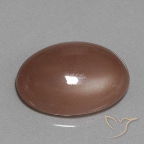 18.61 ct Brown Moonstone Stone, Natural Moonstone in Oval Cabochon Shape for Sale