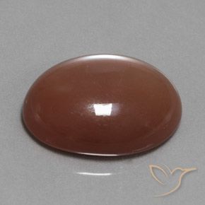 19.77 ct Brown Moonstone Stone, Natural Moonstone in Oval Cabochon Shape for Sale