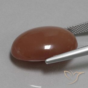 Moonstone Gemstone in 22.1 x 15.9 mm Size for Sale, Moonstone Stone in Warm Brown Color