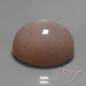 24.60 ct Brown Moonstone Stone, Natural Moonstone in Oval Cabochon Shape for Sale