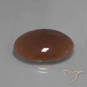 22.04 ct Brown Moonstone Stone, Natural Moonstone in Oval Cabochon Shape for Sale