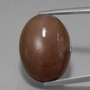 Pecan Brown Лунный Камень Камень - 21ct Овал Кабошон (ID: 378219)