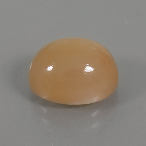 4.49 ct Golden Moonstone Stone, Natural Moonstone in Oval Cabochon Shape for Sale