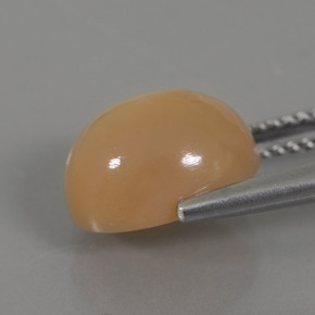 Moonstone Gemstone in 11 x 9 mm (calibrated) Size for Sale, Moonstone Stone in Golden Orange Cream Color