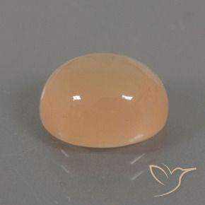 4.41 ct Golden Moonstone Stone, Natural Moonstone in Oval Cabochon Shape for Sale