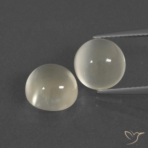 Details about   GTL CERTIFIED 25 Pcs Lot Natural White Moonstone 7mm Round Cabochon Gemstone E69 
