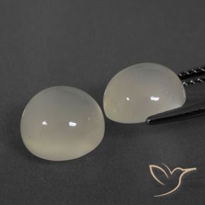 Moonstone Gemstones in 9 mm (calibrated) Size for Sale, Moonstone Stones in Warm White Color
