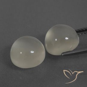 Moonstone Gemstones in 9 mm (calibrated) Size for Sale, Moonstone Stones in Warm White Color