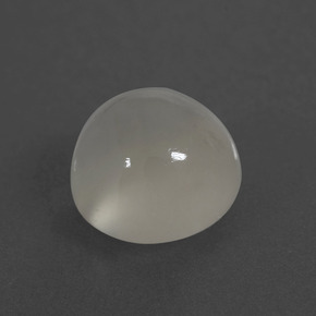 3.51 ct White Moonstone Stone, Natural Moonstone in Round Cabochon Shape for Sale