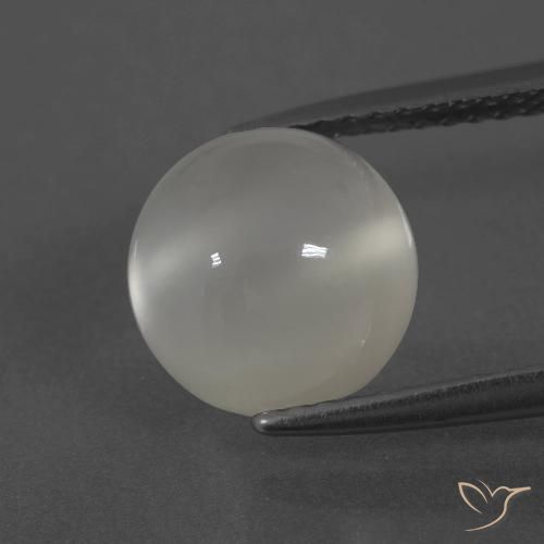 3.52ct Natural Warm White Moonstone, Round, Translucent
