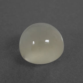 3.72 ct White Moonstone Stone, Natural Moonstone in Round Cabochon Shape for Sale