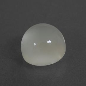 3.51 ct White Moonstone Stone, Natural Moonstone in Round Cabochon Shape for Sale
