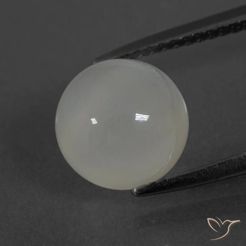 3.19ct Natural Warm White Moonstone, Round, Translucent