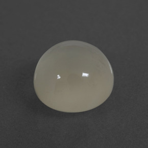 3.58 ct White Moonstone Stone, Natural Moonstone in Round Cabochon Shape for Sale