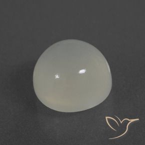 3.70 ct White Moonstone Stone, Natural Moonstone in Round Cabochon Shape for Sale