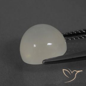 Moonstone Gemstone in 9 mm (calibrated) Size for Sale, Moonstone Stone in Warm White Color