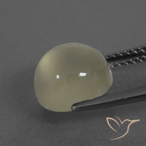 Moonstone Gemstone in 9 mm (calibrated) Size for Sale, Moonstone Stone in Warm White Color