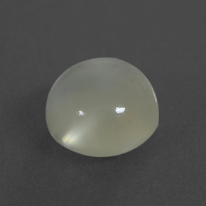 3.73 ct White Moonstone Stone, Natural Moonstone in Round Cabochon Shape for Sale