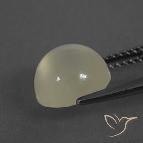 Moonstone Gemstone in 9 mm (calibrated) Size for Sale, Moonstone Stone in Warm White Color