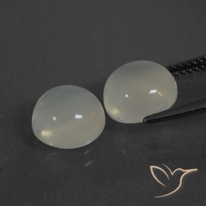 Moonstone Gemstones in 9 mm (calibrated) Size for Sale, Moonstone Stones in Warm White Color