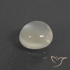 2.80 ct White Moonstone Stone, Natural Moonstone in Round Cabochon Shape for Sale