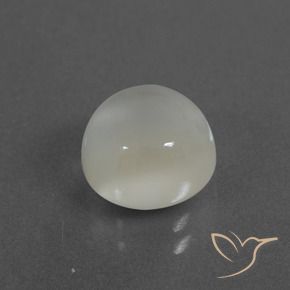 2.94 ct White Moonstone Stone, Natural Moonstone in Round Cabochon Shape for Sale