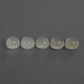Moonstone Gemstones in 6 mm (calibrated) Size for Sale, Moonstone Stones in Warm White Color