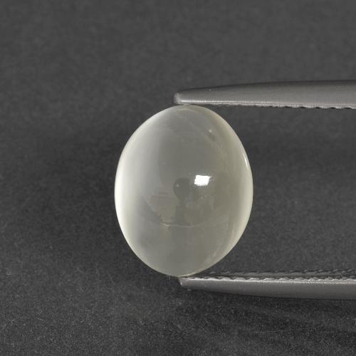 Warm White Pietra di luna Gem - 3.3ct Ovale cabochon (ID: 400289)