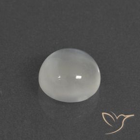 2.30 ct White Moonstone Stone, Natural Moonstone in Round Cabochon Shape for Sale