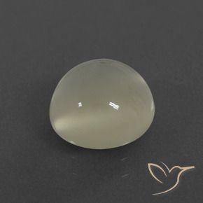 2.84 ct White Moonstone Stone, Natural Moonstone in Round Cabochon Shape for Sale