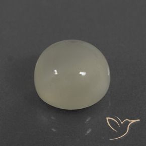 3.33 ct White Moonstone Stone, Natural Moonstone in Round Cabochon Shape for Sale