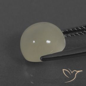 Moonstone Gemstone in 9 mm (calibrated) Size for Sale, Moonstone Stone in Warm White Color