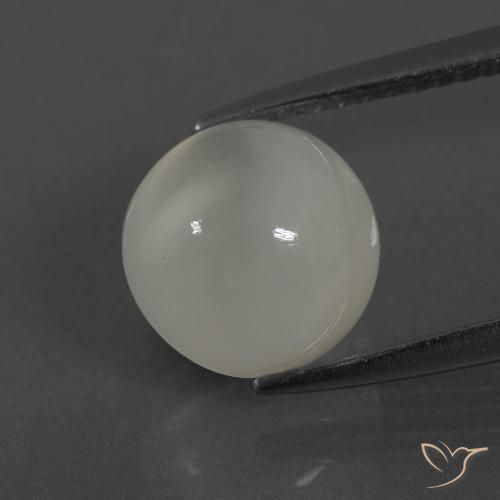 3.36ct Natural Warm White Moonstone, Round, Translucent