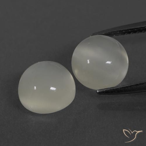 4.67ctw Natural Warm White Moonstone, Round, Translucent