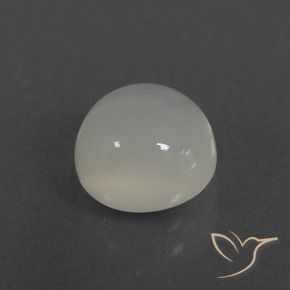 2.53 ct White Moonstone Stone, Natural Moonstone in Round Cabochon Shape for Sale