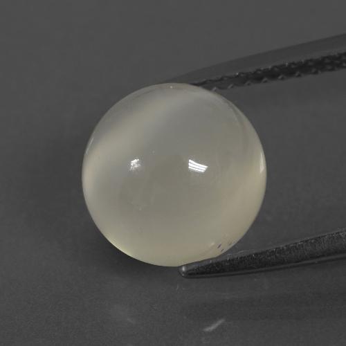 Pierre de Lune Tour en damier des États-Unis 3,33 ct, dimension 9,1mm, pureté Translucide, pierre gemme naturelle Non traité, 1 pièce Pierre de Lune de couleur Blanc chaud, dureté Mohs de 6 à 6.5, Photo A