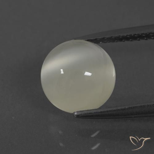 2.47ct Natural Warm White Moonstone, Round, Translucent