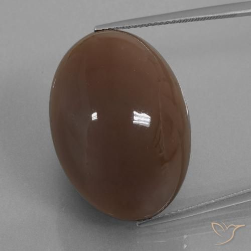 41.62 ct Brown Moonstone, 26.9 x 19.5 mm Oval Cut From India, Photo A