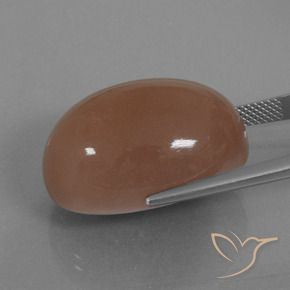 Moonstone Gemstone in 25 x 18 mm (calibrated) Size for Sale, Moonstone Stone in Brown Color