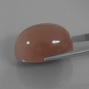 Moonstone Gemstone in 25.1 x 18.1 mm Size for Sale, Moonstone Stone in Reddish Brown Color
