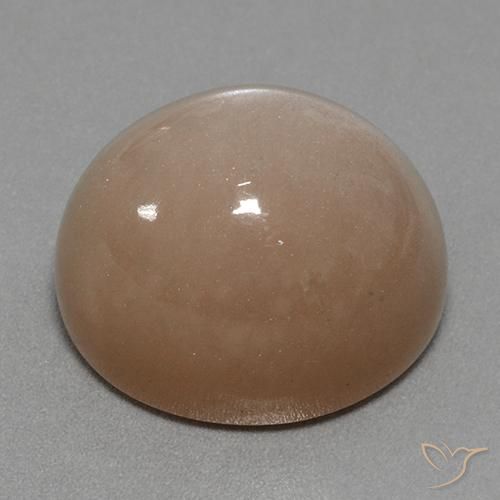 Moonstone Gemstone in 21.4 x 17.8 mm Size for Sale, Moonstone Stone in Neutral Brown Color