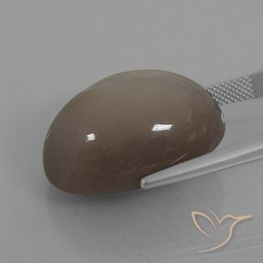 Moonstone Gemstone in 25 x 18 mm (calibrated) Size for Sale, Moonstone Stone in Medium Brown Color