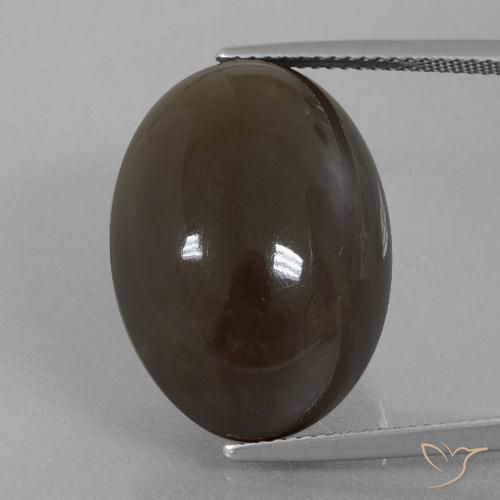 29.78ct Natural Umber Brown Moonstone, Oval, Opaque