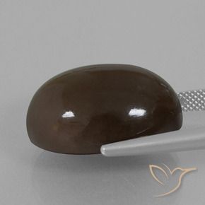 Moonstone Gemstone in 22.3 x 16.4 mm Size for Sale, Moonstone Stone in Umber Brown Color