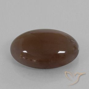 28.02 ct Brown Moonstone Stone, Natural Moonstone in Oval Cabochon Shape for Sale