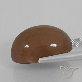 Moonstone Gemstone in 22 x 16.2 mm Size for Sale, Moonstone Stone in Warm Brown Color